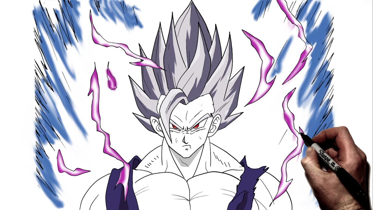 Drawing Super Vegeta! #draw #drawing #art #artfeature #fanart#gohan #g