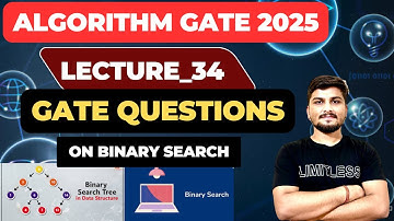 Lecture_34:GATE Quest on Binary Search || Algorithms Gate Questions || Algorithms Full course #gate