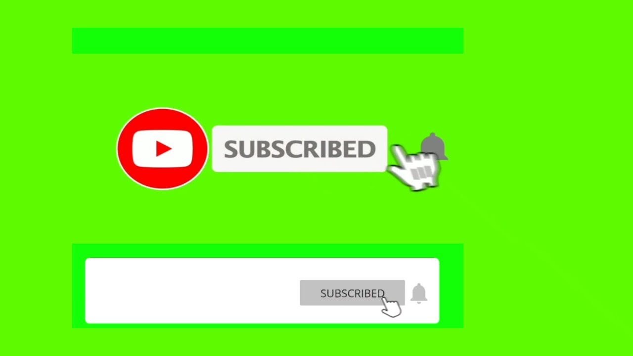 Green Screen Animated Subscribe Button And Bell Icon Youtube Greenscreen First Youtube Video Ideas Youtube Channel Name Ideas