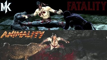 Noob Saibot MK1 Animality Vs MK9 Fatality Comparison