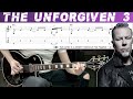 METALLICA - THE UNFORGIVEN 3 (Guitar cover with TAB | Lesson)