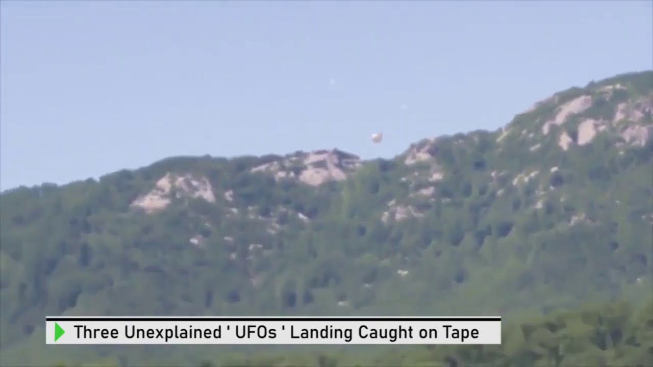 INCREDIBLE UFO LANDING CAUGHT ON CAMERA 