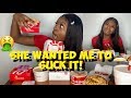 MY SISTER TRIED TO "TOUCH" ME STORYTIME + CHICK FIL A MUKBANG!