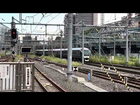 JR東日本E261系 サフィール踊り子東京行 品川駅到着