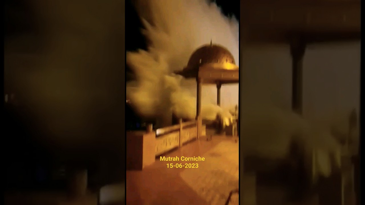 Mutrah Corniche cyclone 🌀 Oman 15/06/2023 