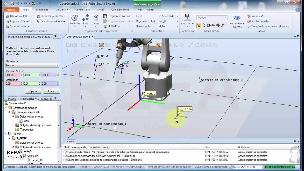 RoboStudio: Sistemas de coordenadas. - YouTube