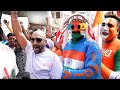 Fans Celebrating and Chearing Team India Outside Stadium For Semifinals Match With New Zealand
