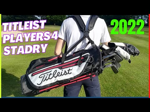 TITLEIST PLAYERS 4 STADRY GOLF STAND BAG REVIEW 2022 - LIGHTWEIGHT, WATERPROOF & COUNTLESS POCKETS