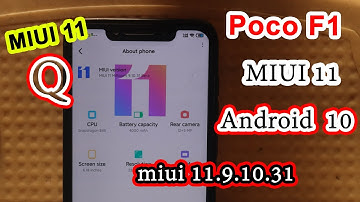 MIUI 11 Android 10 Poco F1   MiRoom  9.10.31 Smooth and fast
