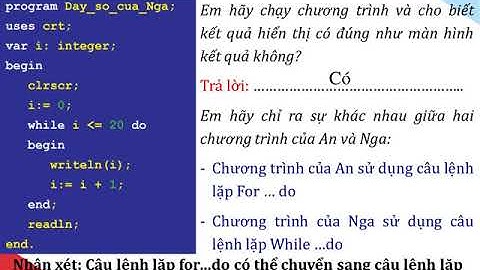 TIN HỌC 8 - BÀI THỰC HÀNH 4 WHILE ... DO - TUẦN 24