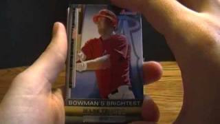 Unboxing Topps 2011 Bowman Baseball Card Packs from Value Blaster Box
