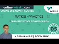 GRE Quant | Ratios - Quantitative Comparison | GRE Math Practice Questions