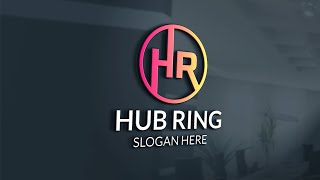 illustrator Beginner Logo Tutorial | 3D HR letter logo design