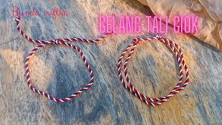 cara membuat gelang tridatu mudah, gelang Bali,gelang keberuntungan