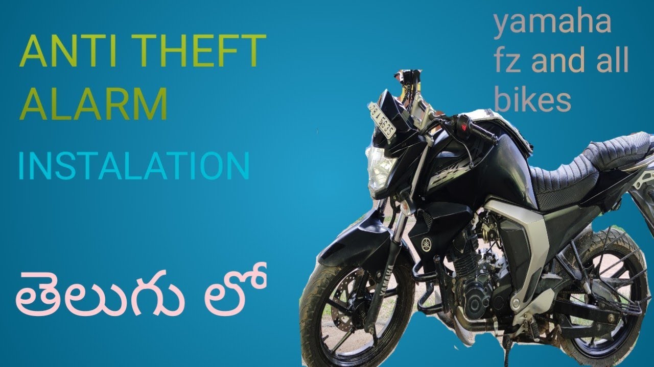 Bike remote lock Anti theft alarm system Installation in bike Remote