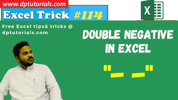 Use Of Double Negative In Excel Formulas || Excel Tricks || Excel Tips