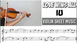 Free Sheet || Love Wins All - IU || Violin Sheet Music