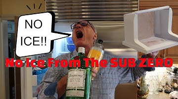 Geen ijs van de SUB ZERO! En de reparatie