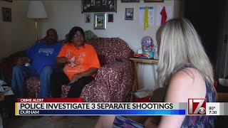 Heightened concerns about Durham violence after 3 overnight shootings