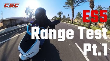 ES5 Electric Scooter Range Test in Eco Mode | CSC Motorcycles