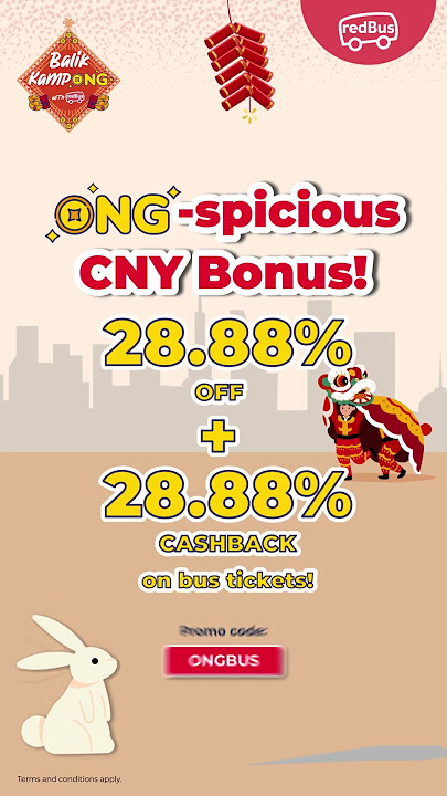 Balik KampONG with redBus this Chinese New Year!