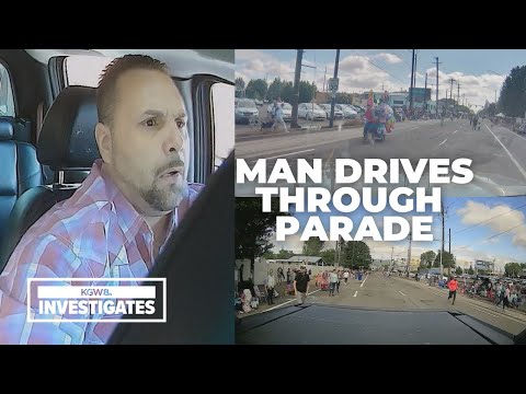 Extended dashcam video: Portland man plows through Grand Floral Parade barricades