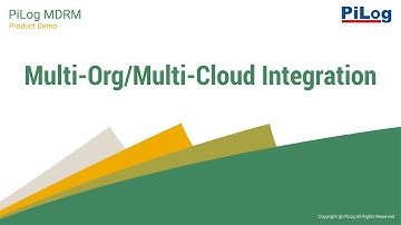 Multi Org/ Multi-Cloud Integration - PiLog MDRM Capabilities