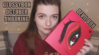 GLOSSYBOX UNBOXING | OCTOBER DEVIL BOX | whatrosielouisedidnext