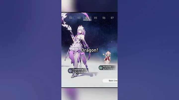 Hyacine unique dialogue when paired with Castorice - Honkai Star Rail 3.3