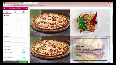 Blog Frame Animation Elementor Widget. WordPress Elementor Addons. Elementor Bootstrap Components.