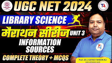 UGC NET 2024 LIBRARY SCIENCE | मैराथन सीरीज | UNIT 3 | UGC NET College Librarian 2024 | Faheem Sir