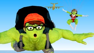 Scary Teacher 3D Nick and Tani Treasure Hunt Team Siren Head vs Hulk Animation