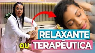 What is the difference between relaxing and therapeutic massage in practice