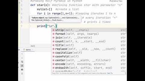 Drawing half pyramid pattern  in Python Programming| Prof.Antony Vijay #shorts