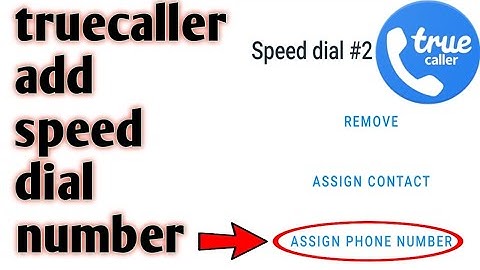 Truecaller // how to remove speed dial number 2020