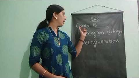 class 3 EVS chapter 13 Sharing our feelings Part-1