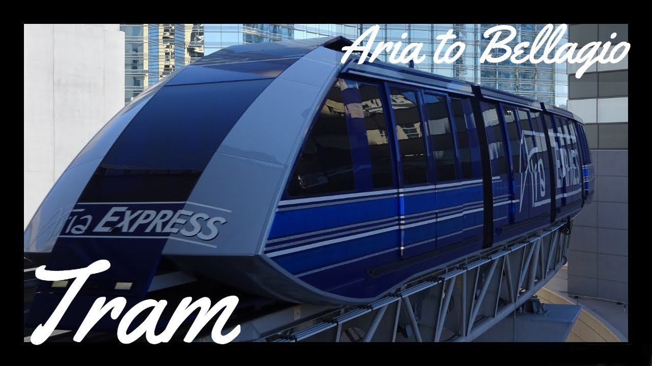 Tram from Aria to Bellagio YouTube