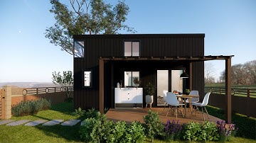 Small Space, BIG Style: Modern Container Home 3D Visualization You Need To See