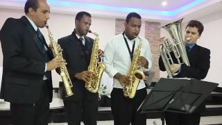 Video thumbnail of "Vem e inflama vivas chamas - Quarteto Instrumental 28 06 2015.mp4"