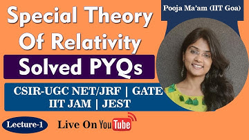 Special Theory of Relativity | Solved PYQs-Part-1 | PYQs of CSIR-NET/JRF | IIT-JAM | GATE | JEST