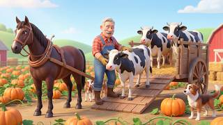Old MacDonald Had a Farm 🐄🐓 | Learn Farm Animals &amp; Farm Life | 3D Kids Songs