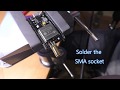 Solder a SMA socket to an ESP32 for a external antenna