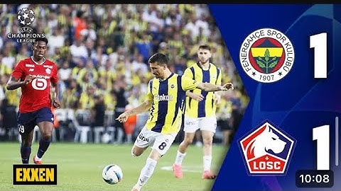 Fenerbahçe - Lille (1-1) Şampiyonlar Ligi 3. Eleme Turu 2. Maç ‪@ExxenSpor‬