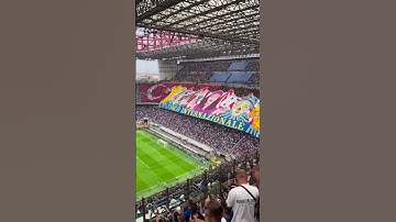 Thumbnail of VIRAL ‼️ ADU KOREO DERBY MILAN LIGA ITALIA SUPORTER AC MILAN VS INTERMILAN #shorts