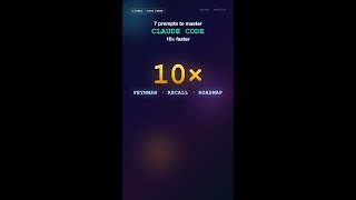 7 Claude Prompts to Master Claude Code 10× Faster (Viral Tweet, Reframed)