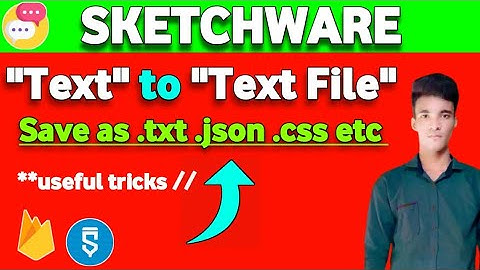 How to save as a Text File on Sketchware pro | ** **useful tips** | #Rajeshsardar