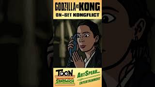 Godzilla Vs Kong: On-Set Kongflict - Toon Sandwich #Shorts #Godzilla #Kong #Monsterverse