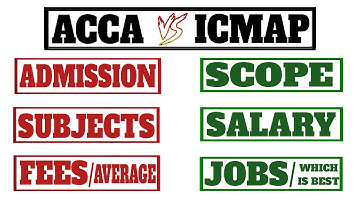 ACCA vs ICMAP | VS SERIES