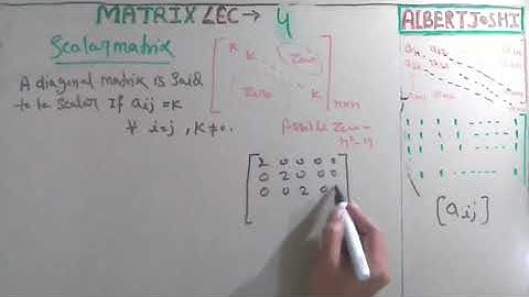 Matrix lecture 4 | scalar matrix | Advance engineering mathematics | GATE