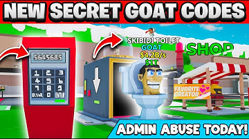 *NEW* SPAWN Skibidi Toilet Secret GOAT CODES in Fortnite Steal The Brainrot Skibidi Event! New Codes